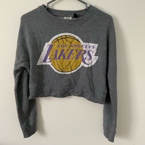 3/15 La Lakers cropped sweatshirt